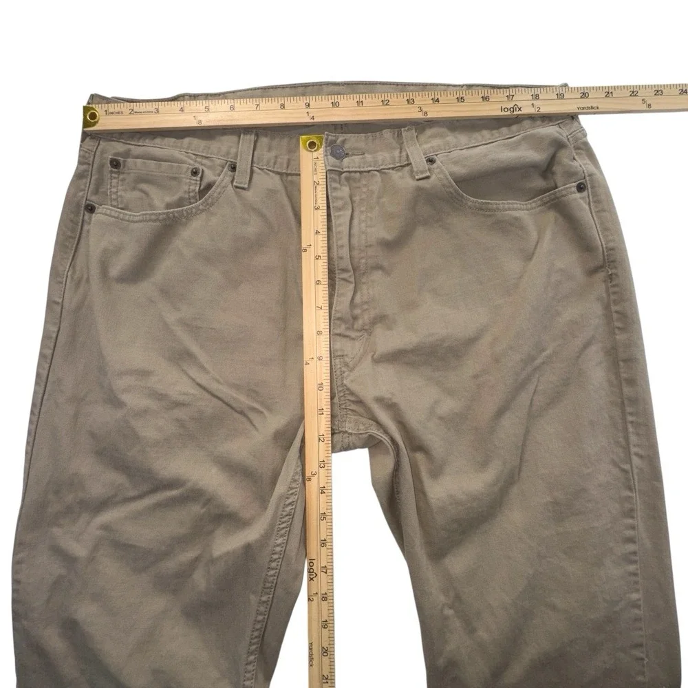 Levi's 559 Relaxed Straight Jeans Men 40x32 (43x31) Khaki Tan Denim 5 Pocket
